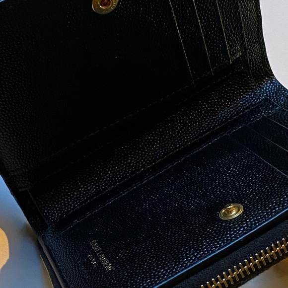 YSL Quilted Bifold Compact Wallet - Picture 6 of 11